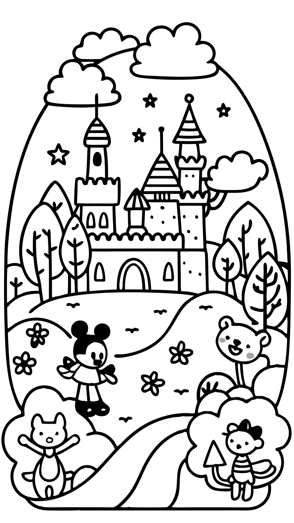 cartoon disney coloring pages